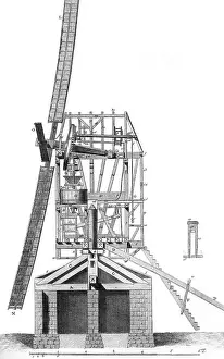 Wind Mill Prints: Windmill in 18th C