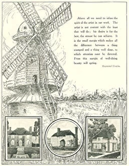 Lucas Collection: Windmill, Lincolnshire