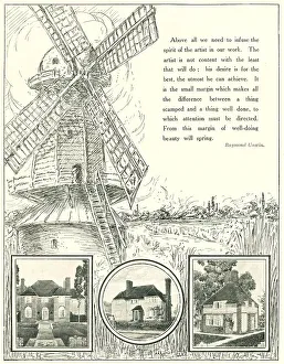 Nestled Prints: Windmill, Lincolnshire