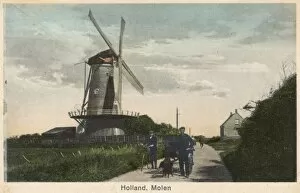 Hague Gallery: Windmill with platform, The Hague, Netherlands