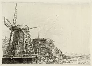 Dutch Gallery: Windmill, Rembrandt
