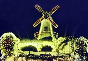 Blackpool Prints: Windmill Tableau, Blackpool Illuminations