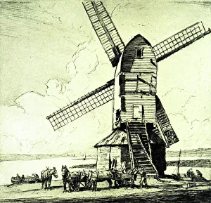 Friedensen Prints: Windmill, Walton, Essex