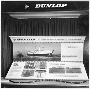 Window display of Dunlop oil and Marine hoses