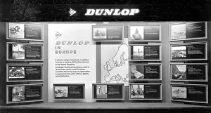 Dunlop Prints: Window display for Dunlop's Dunlop in Europe