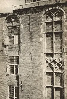 Furnes Prints: Windows of an ancient hall, Furnes (Veurne), Belgium