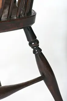 Windsor armchair, detail