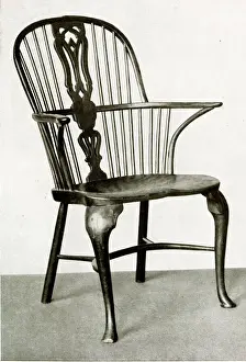 Carpentry Prints: Windsor chair with cabriole legs
