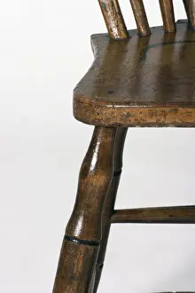 Windsor side chair with hoop back, detail