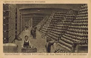 Wine cellar of Pocccardi Restaurant, Paris