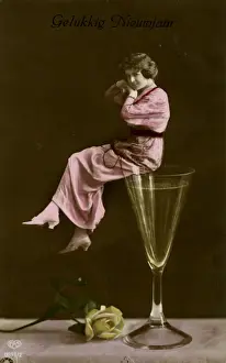 Wine Glass and Woman