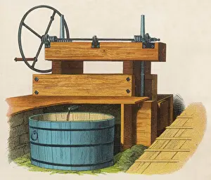 Press Prints: Wine Press, Circa 1880