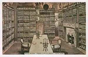 Candlestick Prints: Wine Room, Pierres Restaurant, New York City, USA