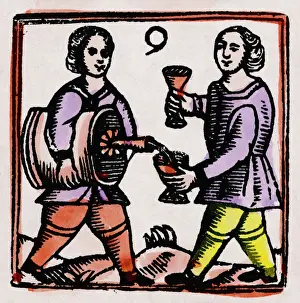 Selling Prints: Wine Seller & Customer