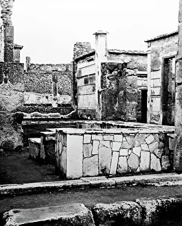Wine shop and House of Sallust, Pompeii, Italy