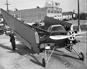 Winfield Bertram Kinner with his Kinner monoplane
