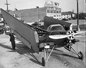 Bertram Prints: Winfield Bertram Kinner with his Kinner monoplane