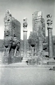 Nations Prints: Winged Bulls, Hall of All the Nations, Persepolis, Iran