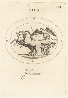 Sapphire Prints: Winged figure of Victoria driving a biga