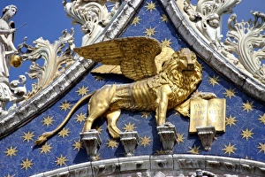 Images Dated 19th August 2011: Winged Lion on the Basilica Di San Marco