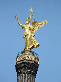 Prussian Collection: Winged Victoria figure, Siegessaule, Berlin, Germany