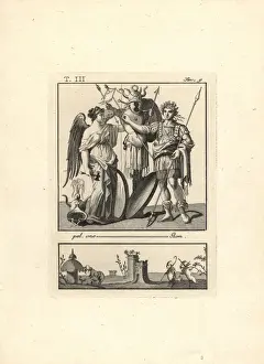 Garb Prints: A winged Victory, soldier and trophy