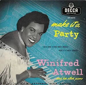 Pianist Gallery: Winifred Atwell on the cover of her recording of Make it a P