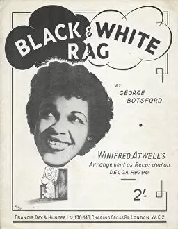 Pianist Gallery: Winifred Atwell music sheet for Black and White Rag