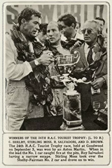 Drivers Collection: Winners of the 24th RAC Tourist Trophy Race at Goodwood