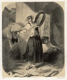 Images Dated 14th October 2007: Winnowing Grain, France