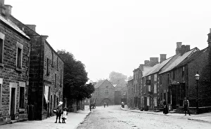 Matlock Prints: Winster Main Street near Matlock early 1900s