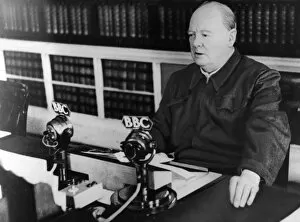 Speaking Gallery: Winston Churchill in BBC radio broadcast, 1940