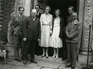 Diana Gallery: Winston Churchill with Charlie Chaplin and others, 1931