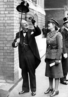 Territorial Collection: Winston Churchill and daughter, Mary Soames 1943