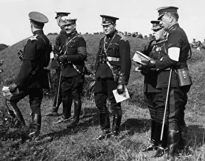 Manoeuvres Prints: Winston Churchill and General French, 1910