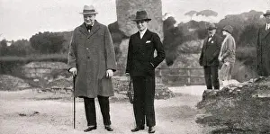 Holidaying Prints: Winston Churchill holidaying in Rome