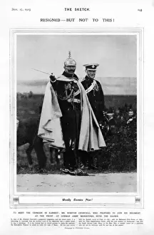Kaiser Prints: Winston Churchill with Kaiser Wilhelm II