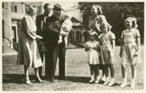 Winston Churchill with Queen Juliana - Netherlands Winston Churchill with Queen Juliana - Netherlands