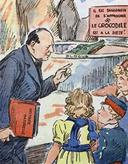 Warns Prints: Winston Churchill warns neutrals