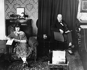 Winston Churchill at work in 1924 Winston Churchill at work in 1924