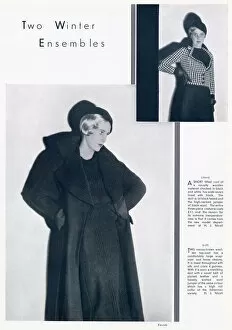 Images Dated 17th January 2020: Winter Ensembles, 1932 by Madame Yevonde