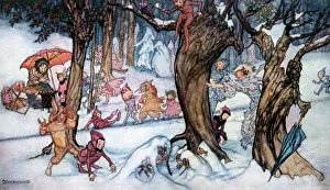 Images Dated 11th September 2017: Winter Frolic by Arthur Rackham