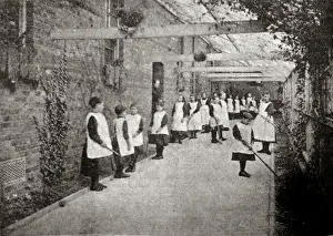 Pancras Prints: Winter Garden at St Pancras Schools, Leavesden, Hertfordshir