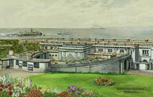 Flowerbeds Prints: Winter Gardens, Margate, Kent