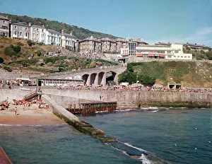 Ventnor Prints: Winter Gardens from the pier, Ventnor, Isle of Wight