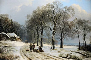 Resting Gallery: Winter Landscape, 1835-1838, by Barend Cornelis Koekkoek (18