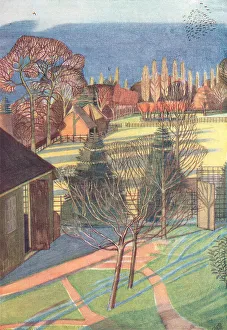Fenced Prints: Winter Landscape