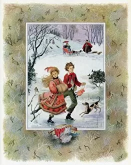 Holly Collection: Winter painted by Pauline Baynes