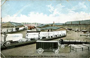 Bailey Prints: Winter quarters of Barnum and Bailey Circus, Bridgeport, USA