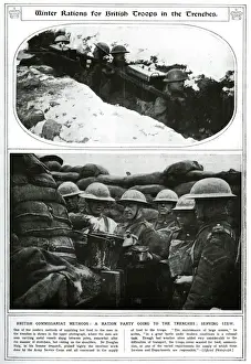 Slung Prints: Winter rations for British troops in the trenches 1917